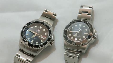 rolex submariner orient ray ii side by side comparison|orient ray 2 dive watch.